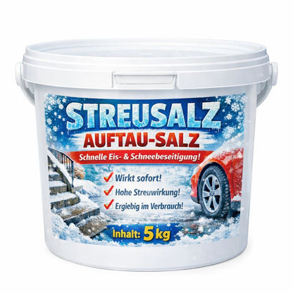 Streusalz Auftausalz 5 kg Eimer – gegen Eis & Schnee