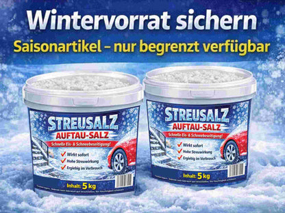 Streusalz Auftausalz 5 kg Eimer – gegen Eis & Schnee