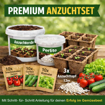 Premium Anzuchtset Salat Gemüse